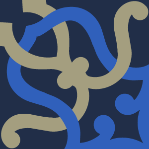 Decorative cement tile Enlaces 2 with bands and lines, knots and interlacing